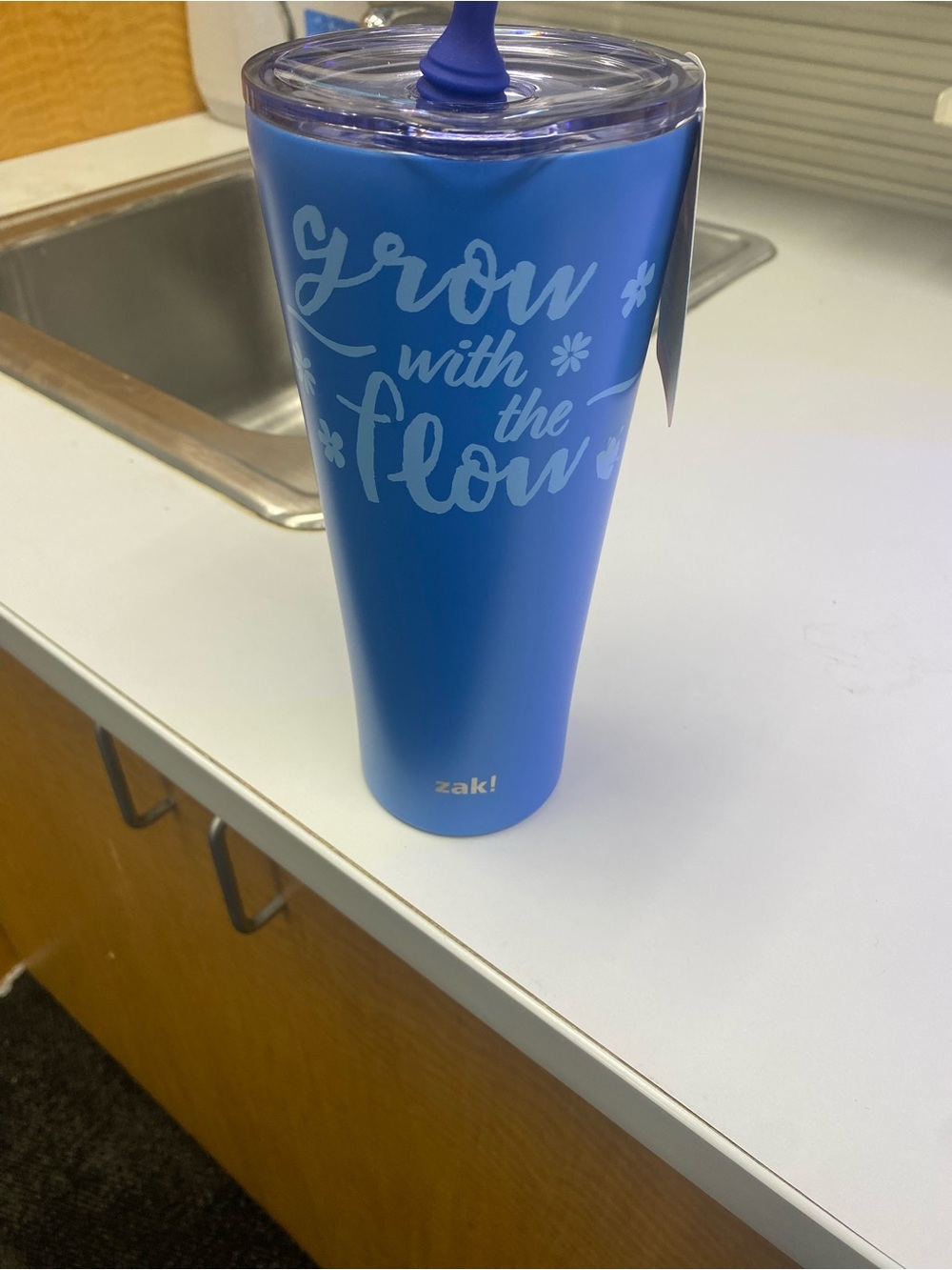 Zak! Blue 'Grow With The Flow' Insulated Travel Tumbler